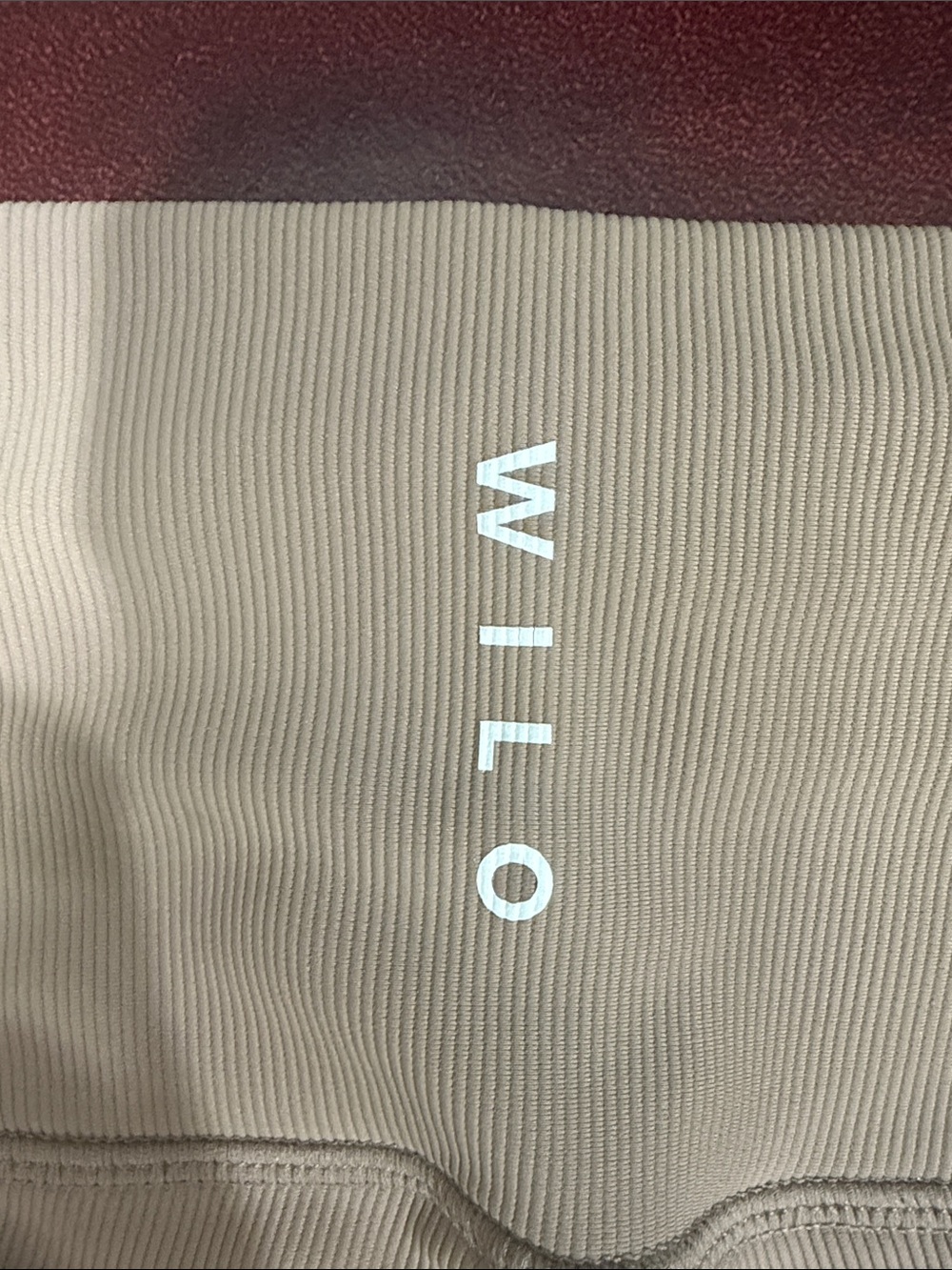 Mauve Side-Stripe Active Leggings with Matching Bra. - Picture 9 of 9